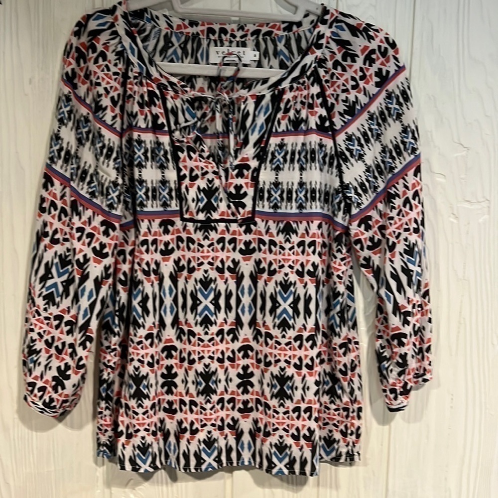 Velvet by Graham & Spencer vintage blouse 3/4 length sleeves size small